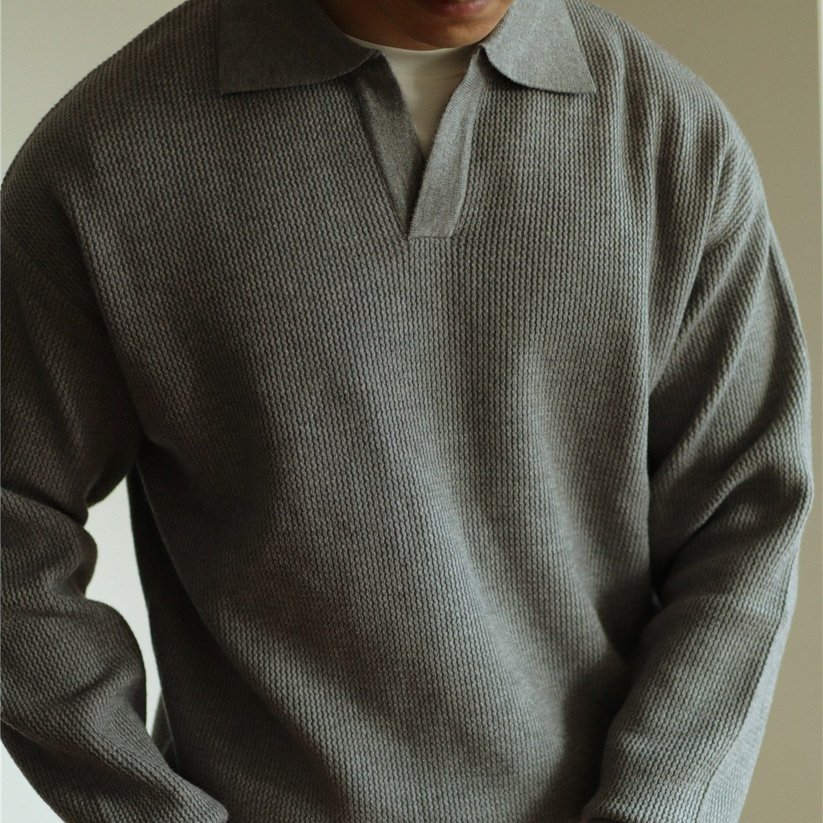Cevori Classic Style Knit Polo