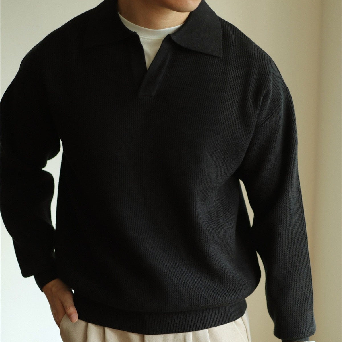 Cevori Classic Style Knit Polo