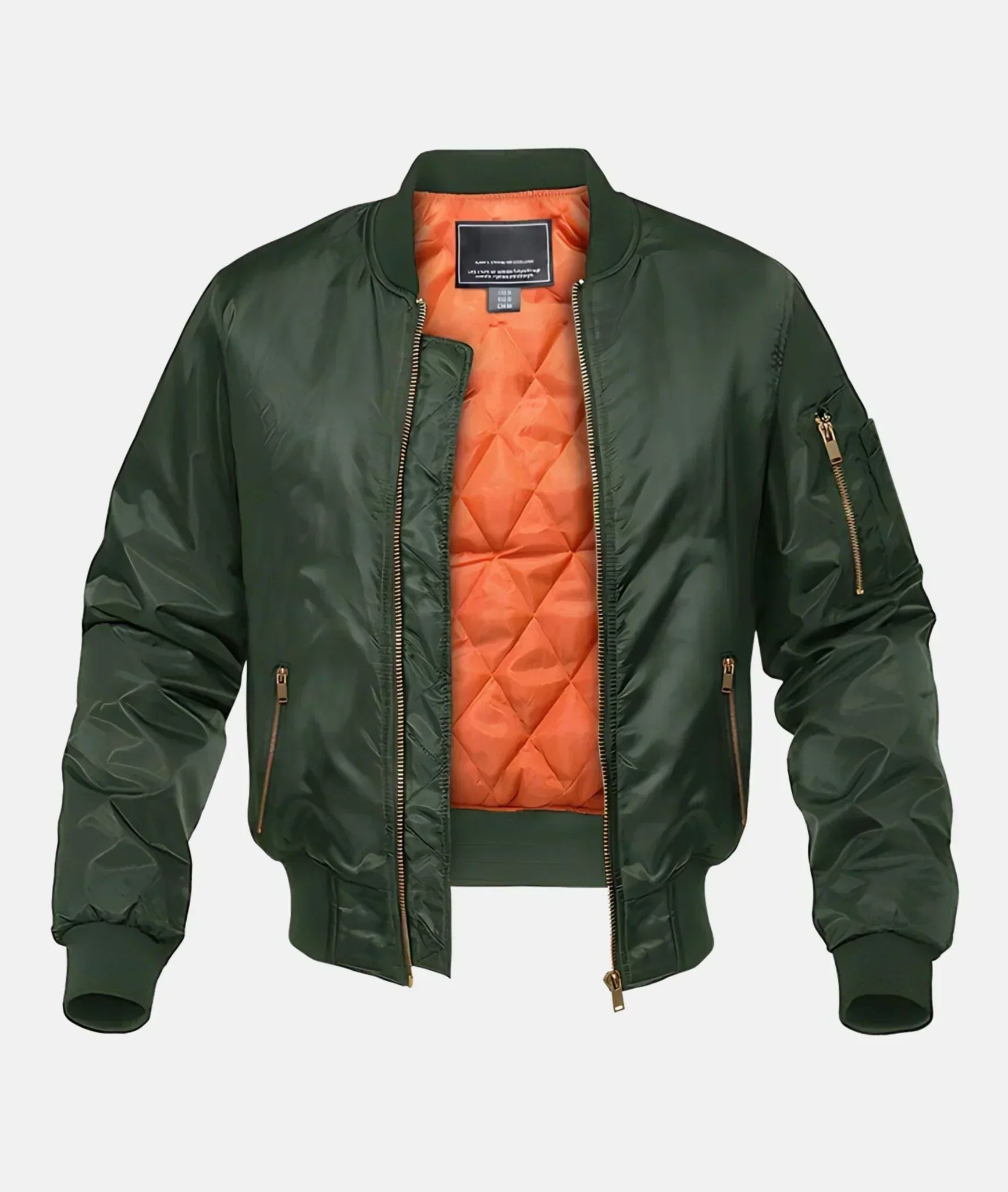 Cevori Quilted Lining Bomber Jacket