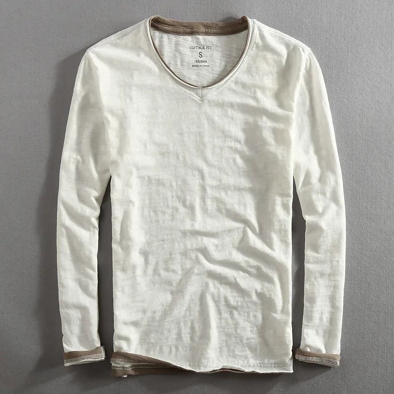 Cevori Stylish Long Sleeve Cotton Shirt