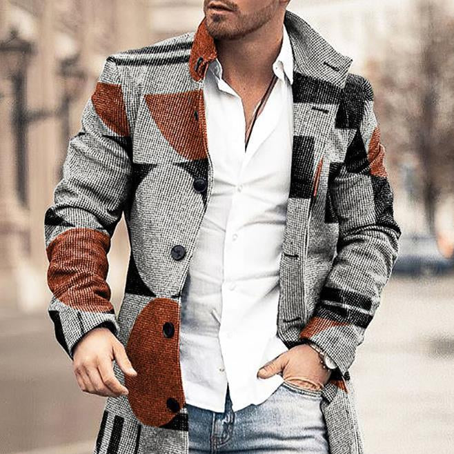 Cevori Windproof Single Breasted Autumn Winter Jacket