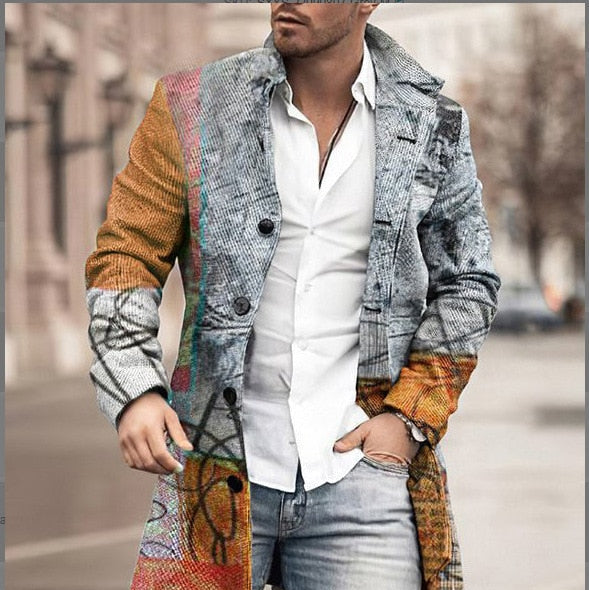 Cevori Windproof Single Breasted Autumn Winter Jacket