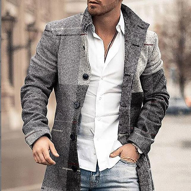 Cevori Windproof Single Breasted Autumn Winter Jacket