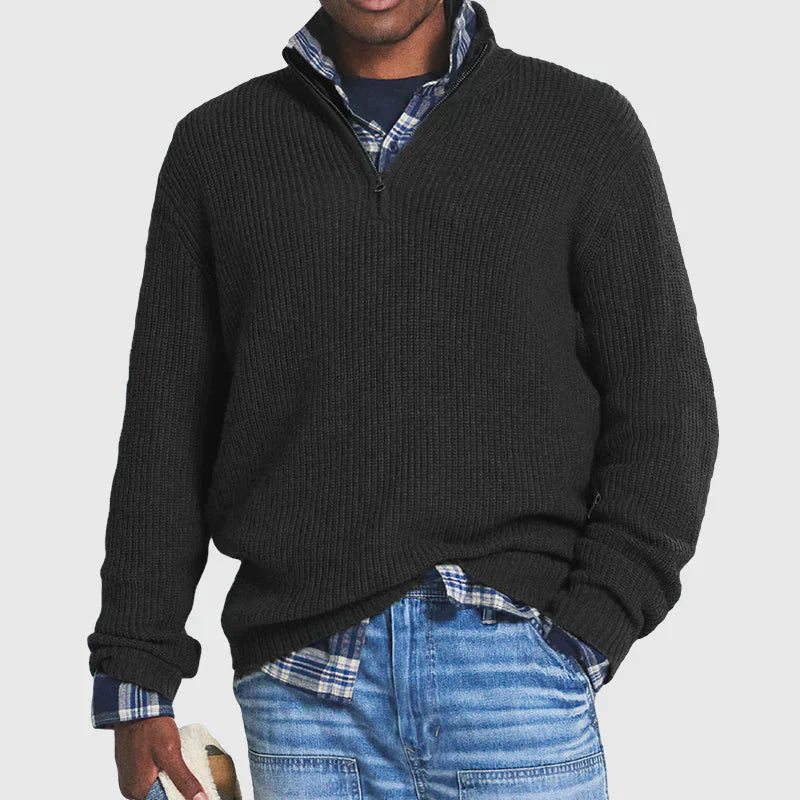 Cevori Cozy Style Ribbed Knitted Jumper