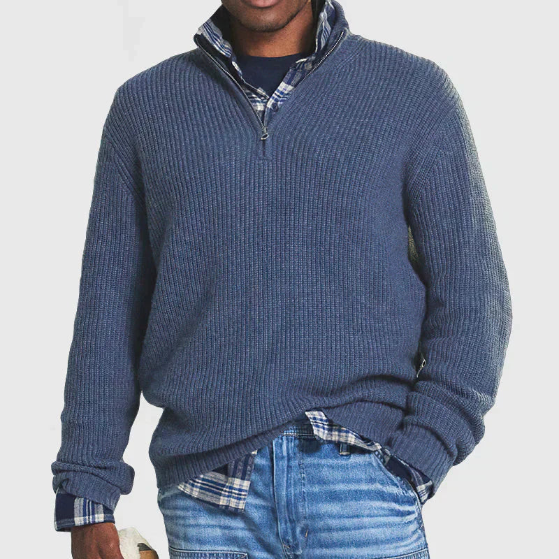 Cevori Cozy Style Ribbed Knitted Jumper