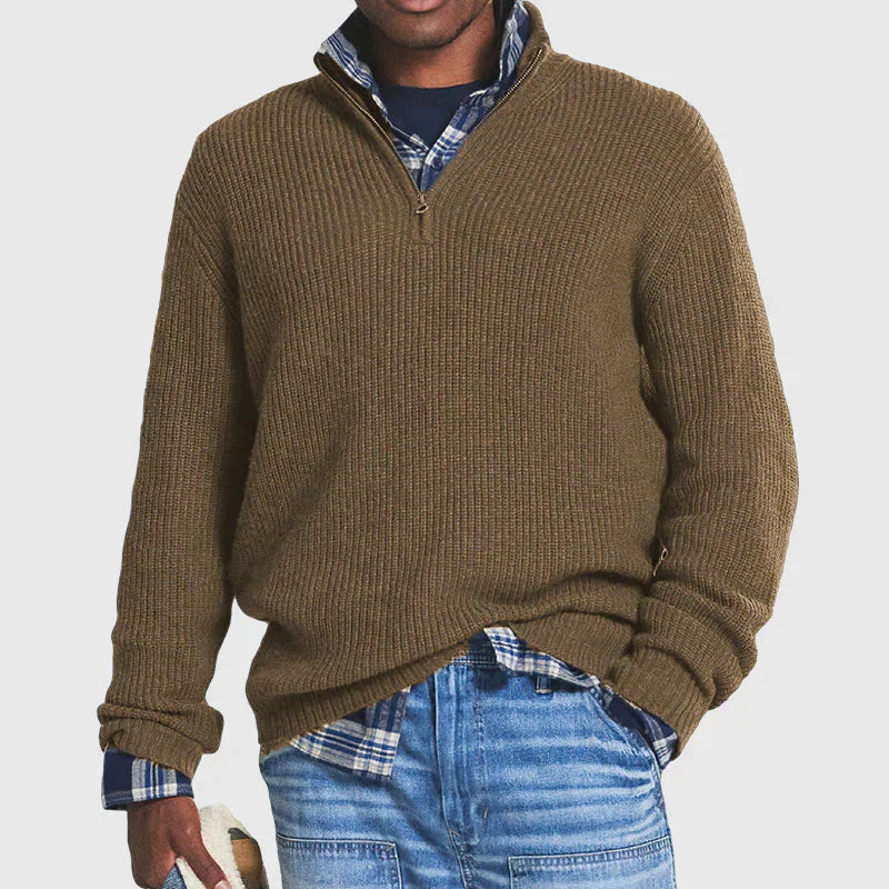 Cevori Cozy Style Ribbed Knitted Jumper