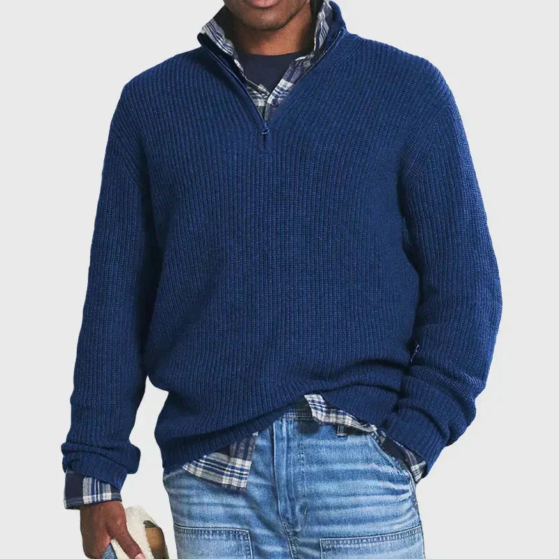Cevori Cozy Style Ribbed Knitted Jumper