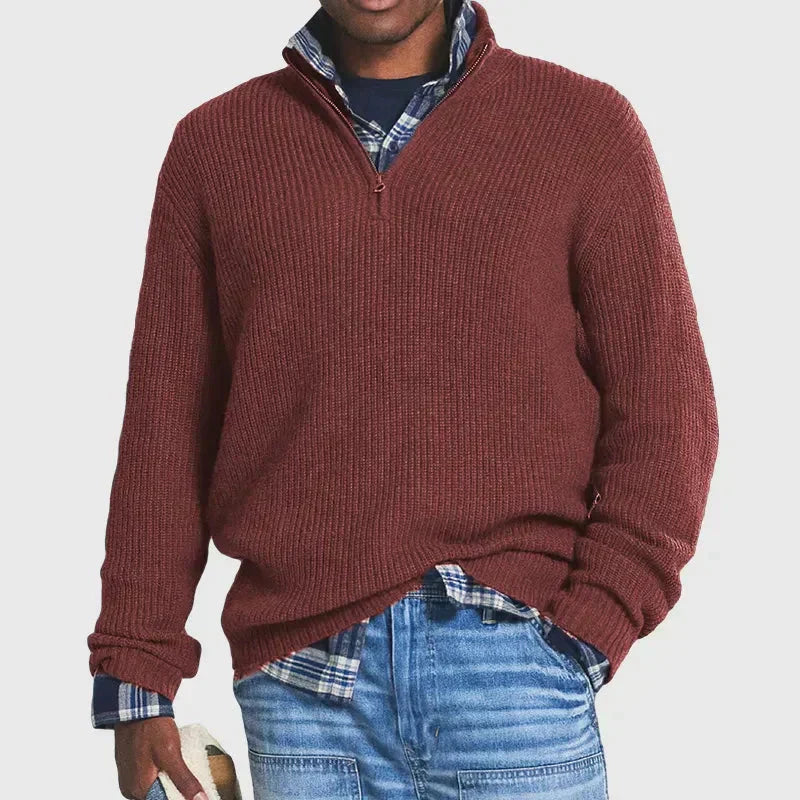 Cevori Cozy Style Ribbed Knitted Jumper