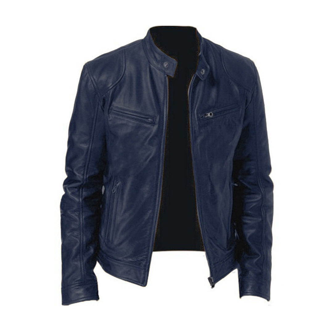 Cevori Faux Leather Jacket Classic Fit