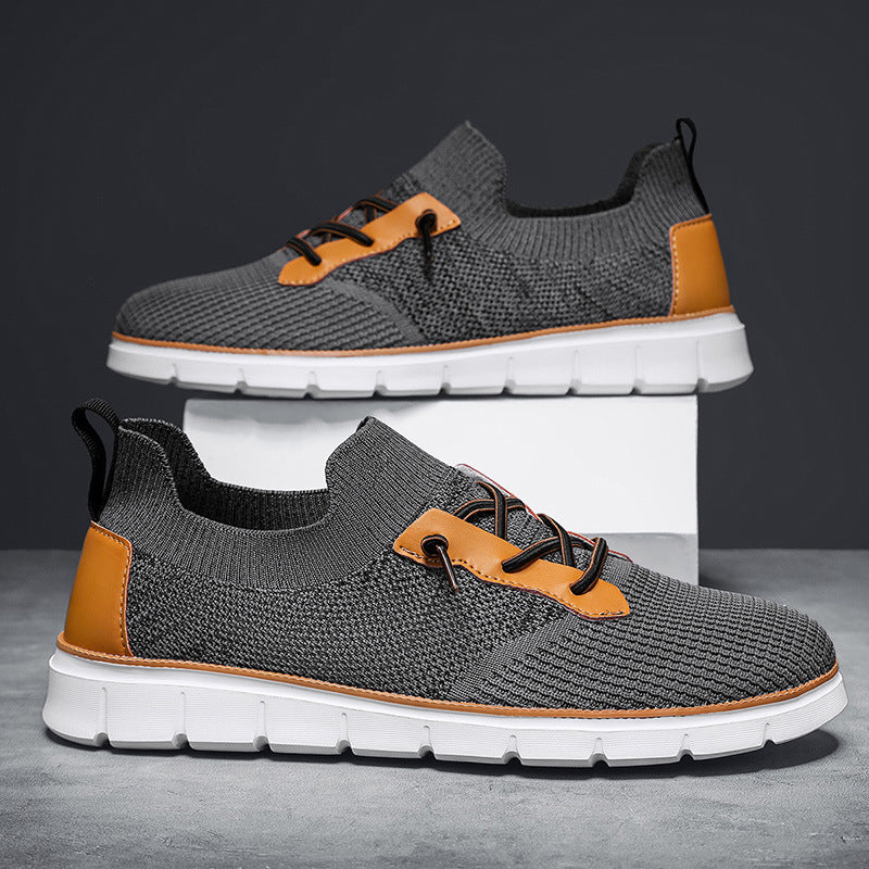 Cevori Low-Top Lace-Up Mesh Sneakers