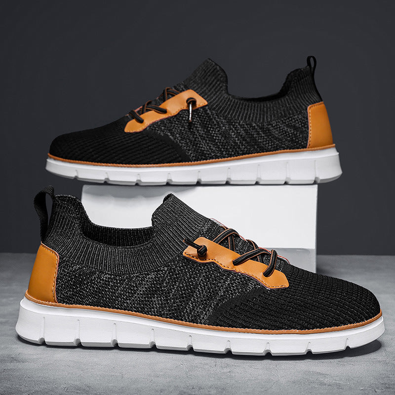 Cevori Low-Top Lace-Up Mesh Sneakers