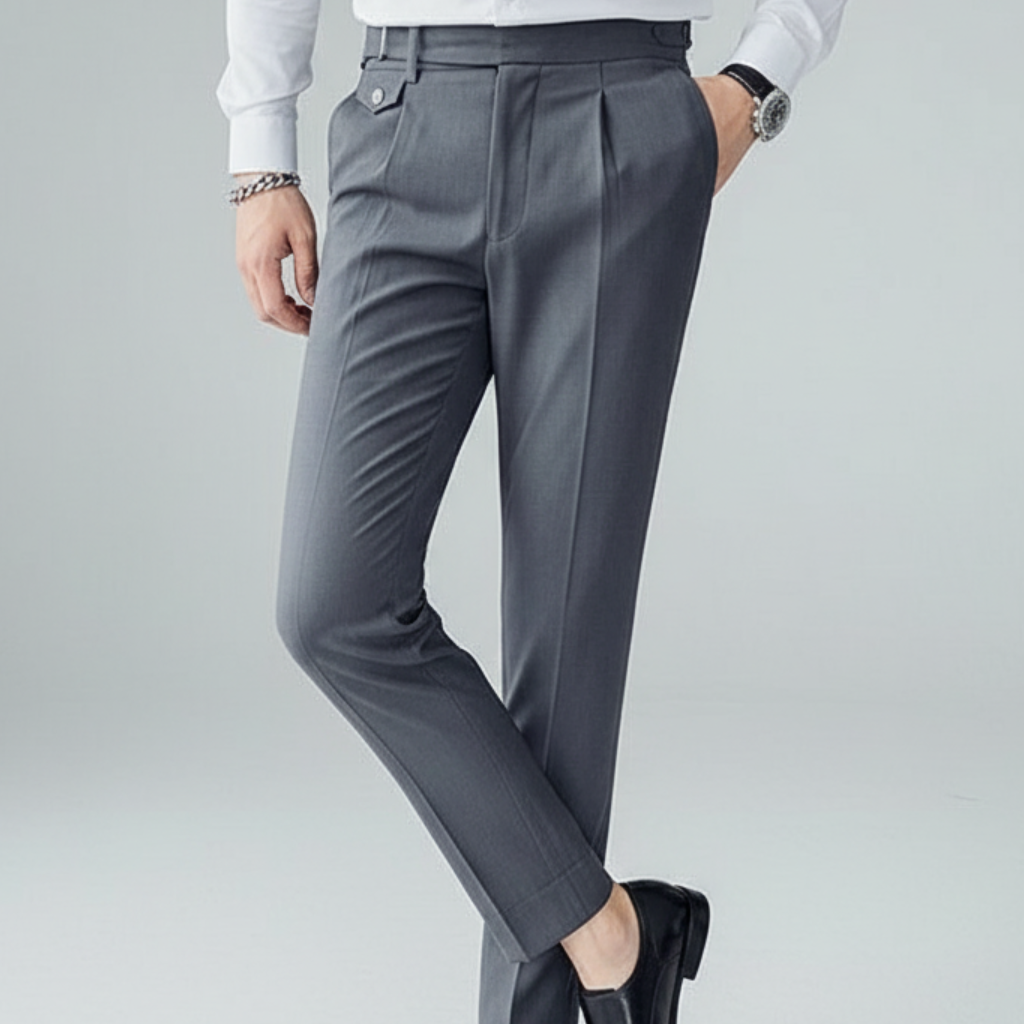 Cevori Business Tailored Pleated Fit Trousers