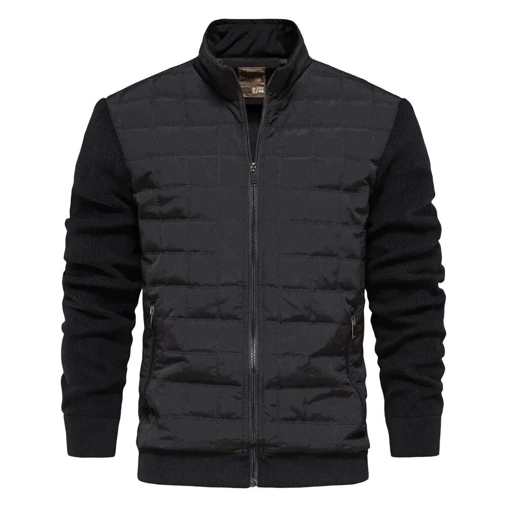 Cevori Quilted Zip-Up Bomber Jacket
