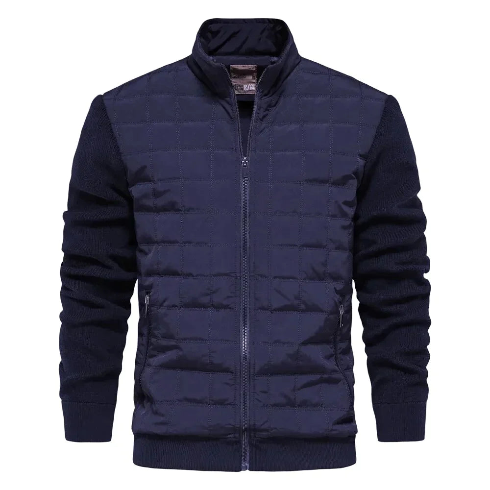 Cevori Quilted Zip-Up Bomber Jacket