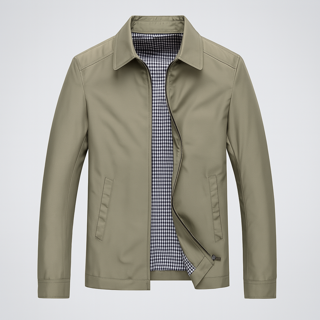 Cevori Lightweight Casual Zip-Up Harrington Jacket