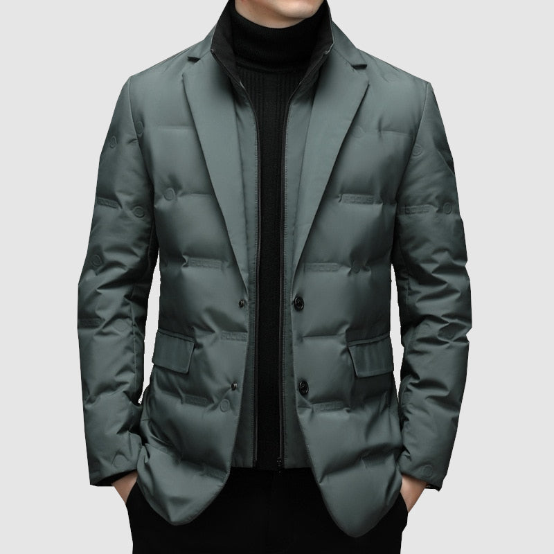 Cevori Smart Outerwear Notch Lapel Padded Jacket