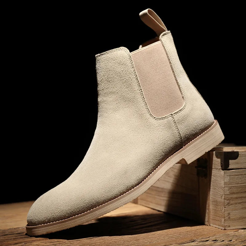 Cevori Retro Ankle High Design Chelsea Boots