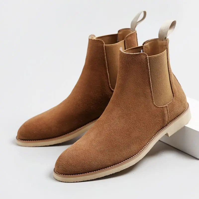 Cevori Retro Ankle High Design Chelsea Boots