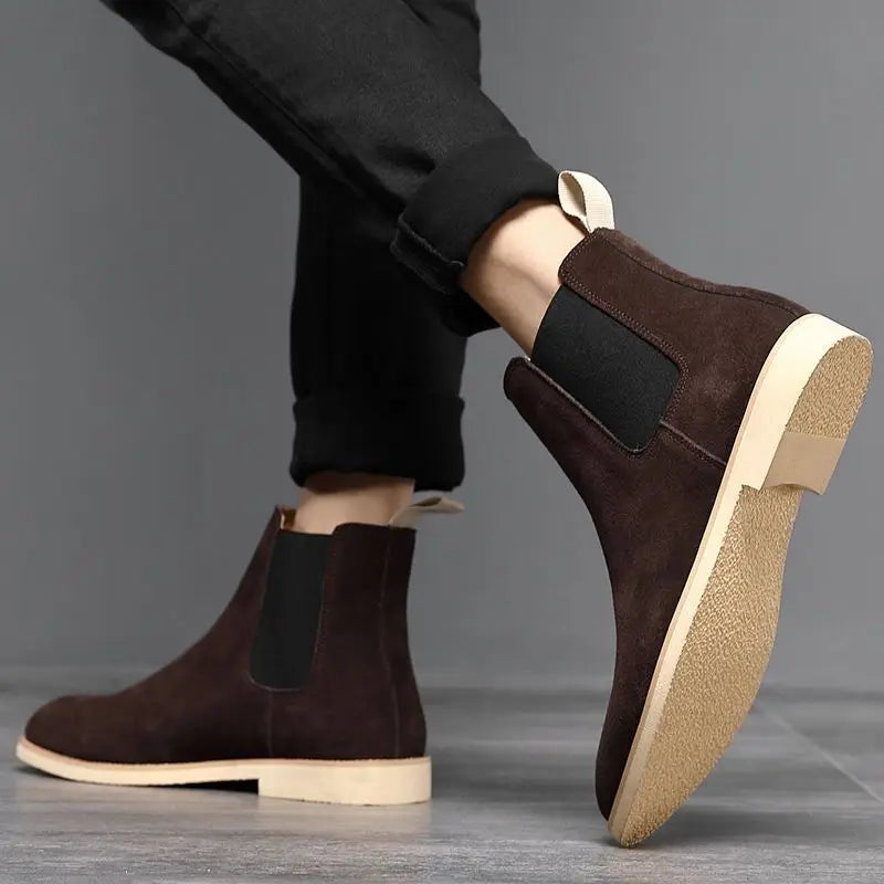 Cevori Retro Ankle High Design Chelsea Boots