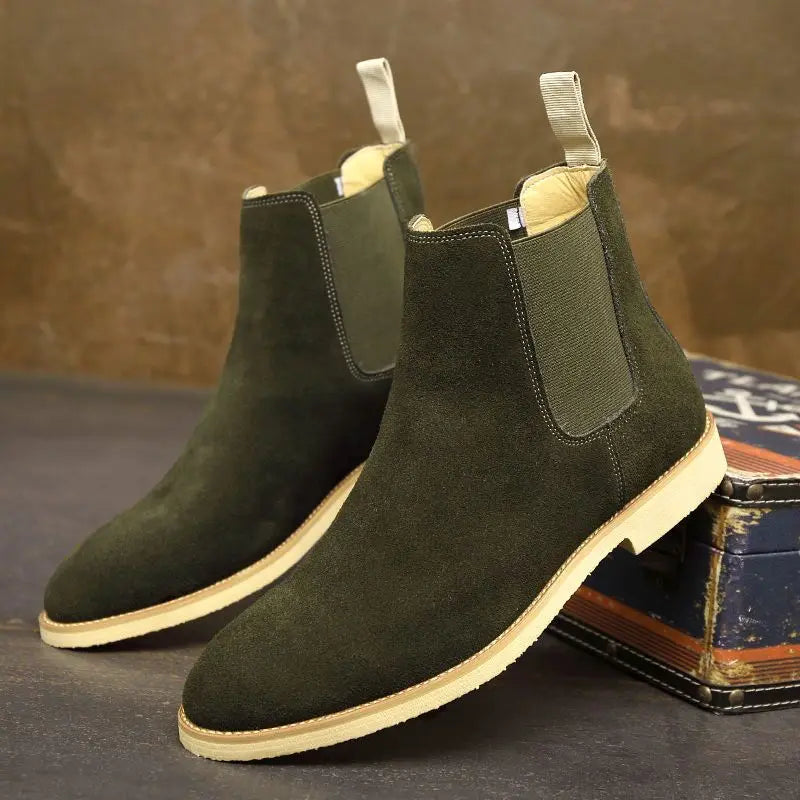 Cevori Retro Ankle High Design Chelsea Boots