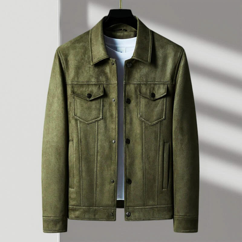Cevori Vintage Inspired Style Retro Suede Jacket