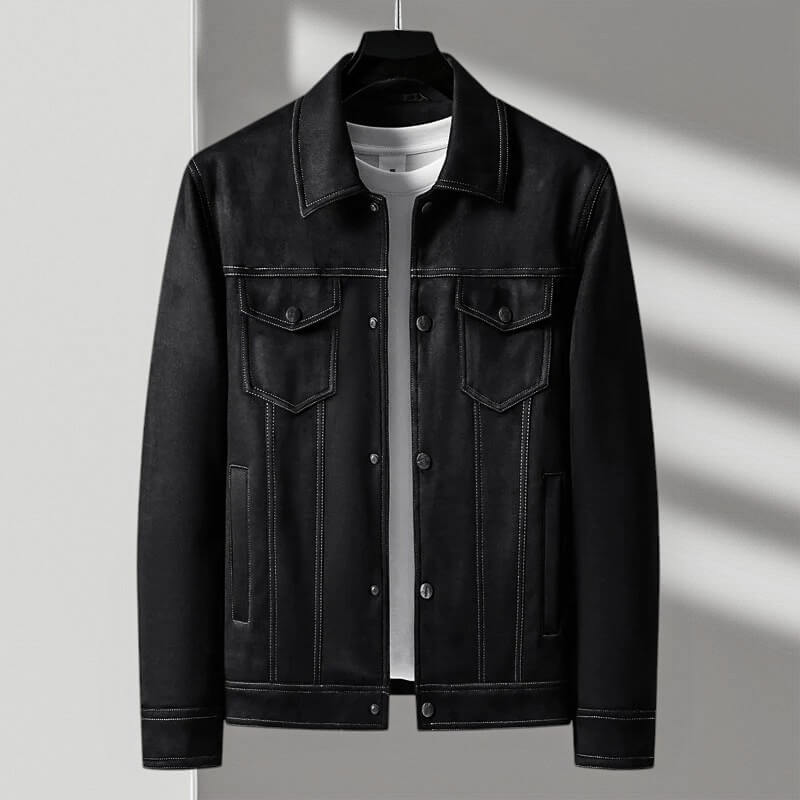Cevori Vintage Inspired Style Retro Suede Jacket