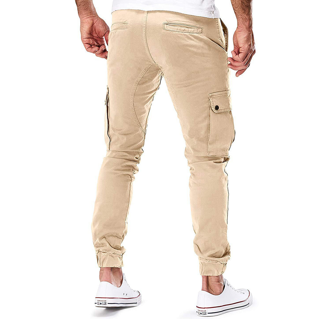 Cevori Multi-Pockets Slim Fit Cargo Trousers