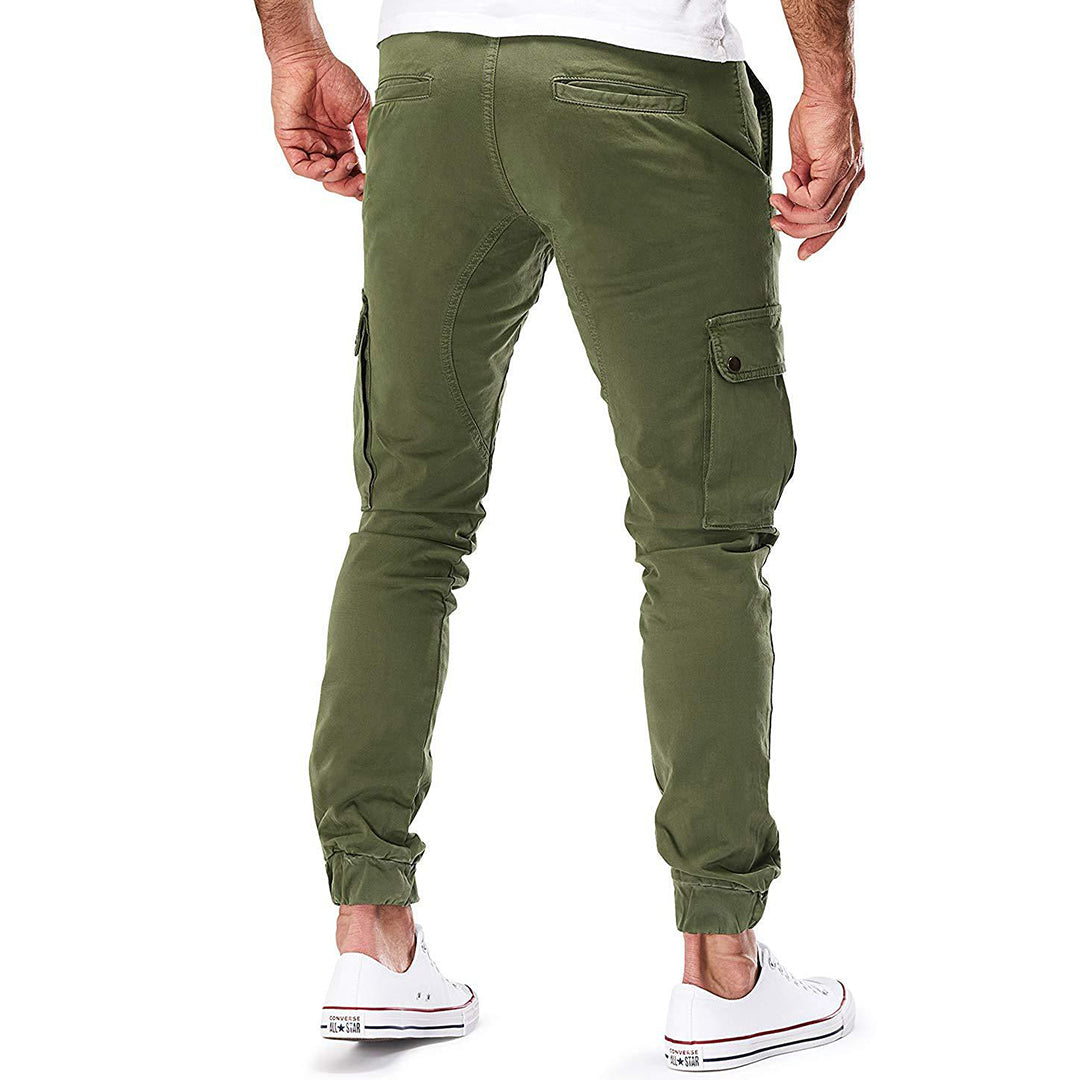 Cevori Multi-Pockets Slim Fit Cargo Trousers