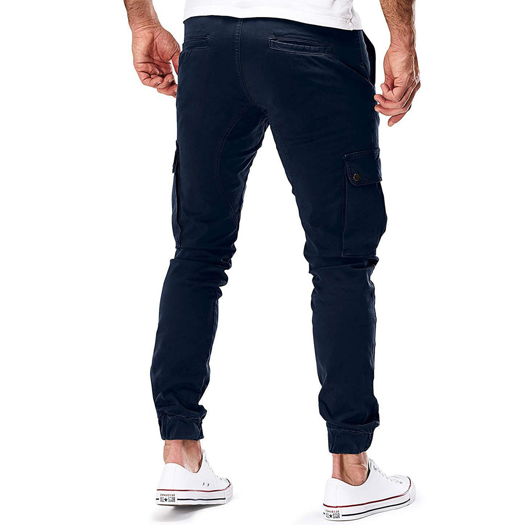 Cevori Multi-Pockets Slim Fit Cargo Trousers