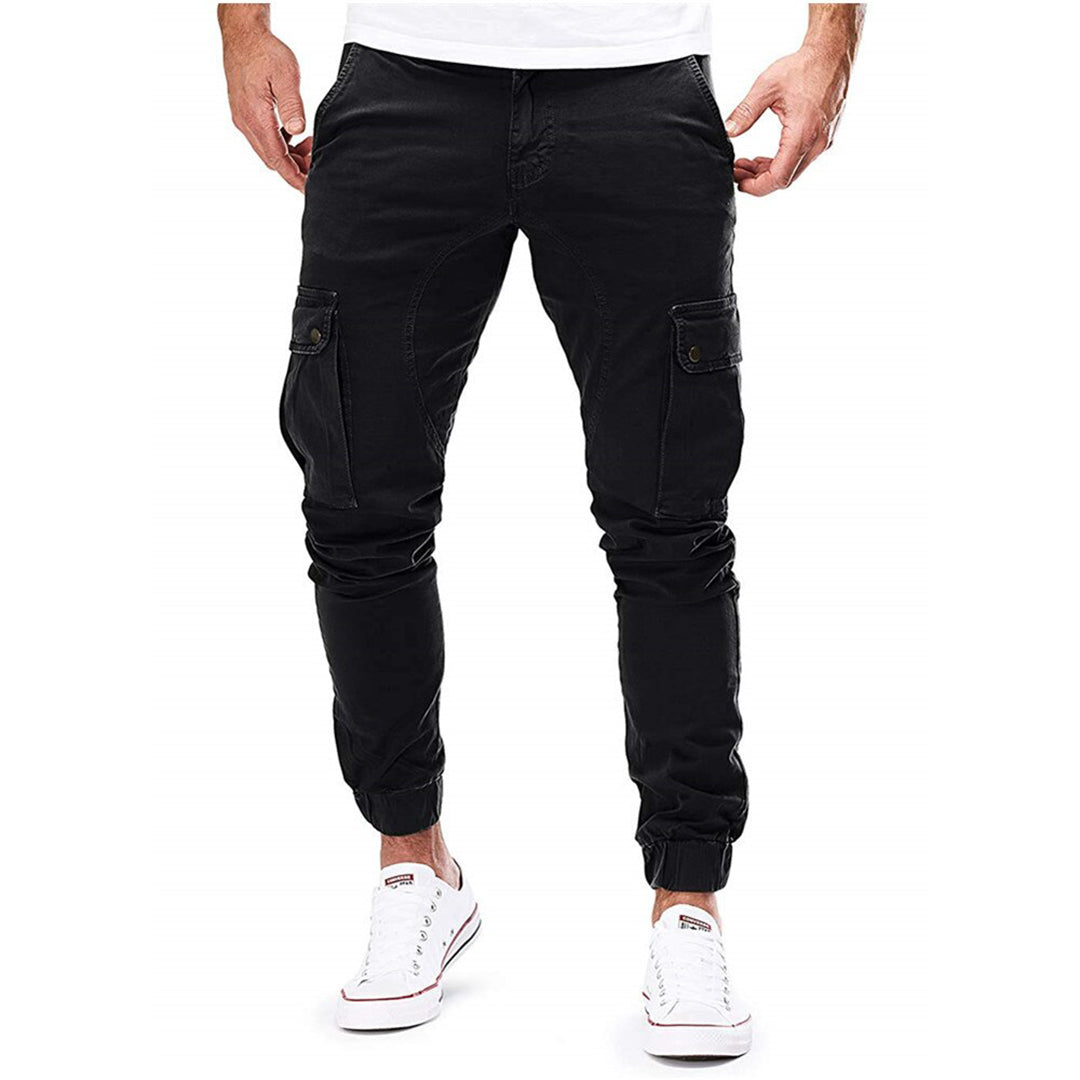 Cevori Multi-Pockets Slim Fit Cargo Trousers