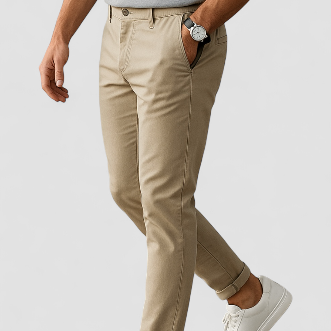 Cevori Casual Style Slim Fit Business Trousers