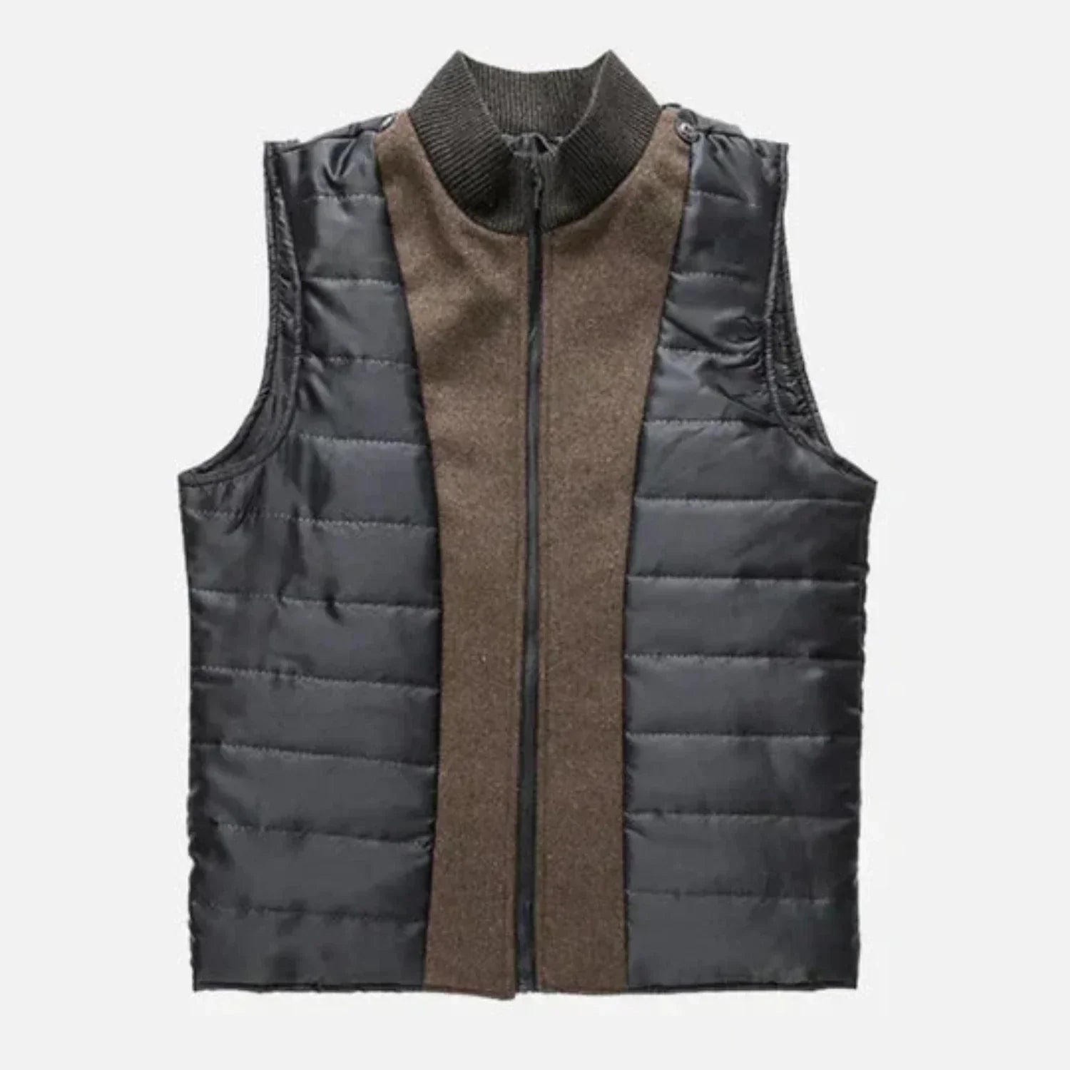 Cevori Stylish Stand Collar Button-Up Overcoat