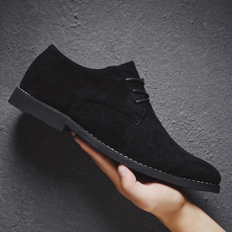 Cevori Suede Lace-up Derby Shoes