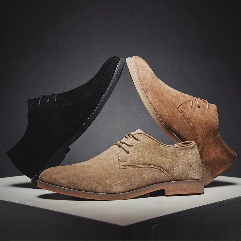 Cevori Suede Lace-up Derby Shoes