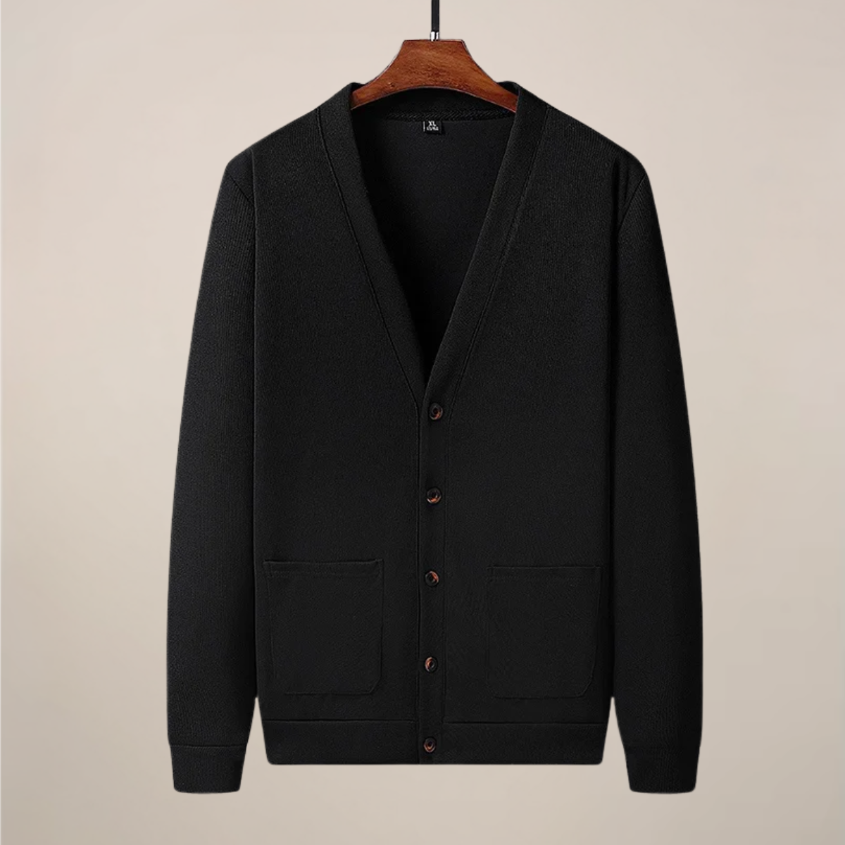 Cevori Button-Up V-Neck Cardigan