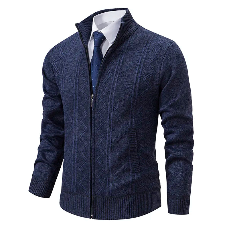Cevori Zip-Up Knit Style Winter Cardigan
