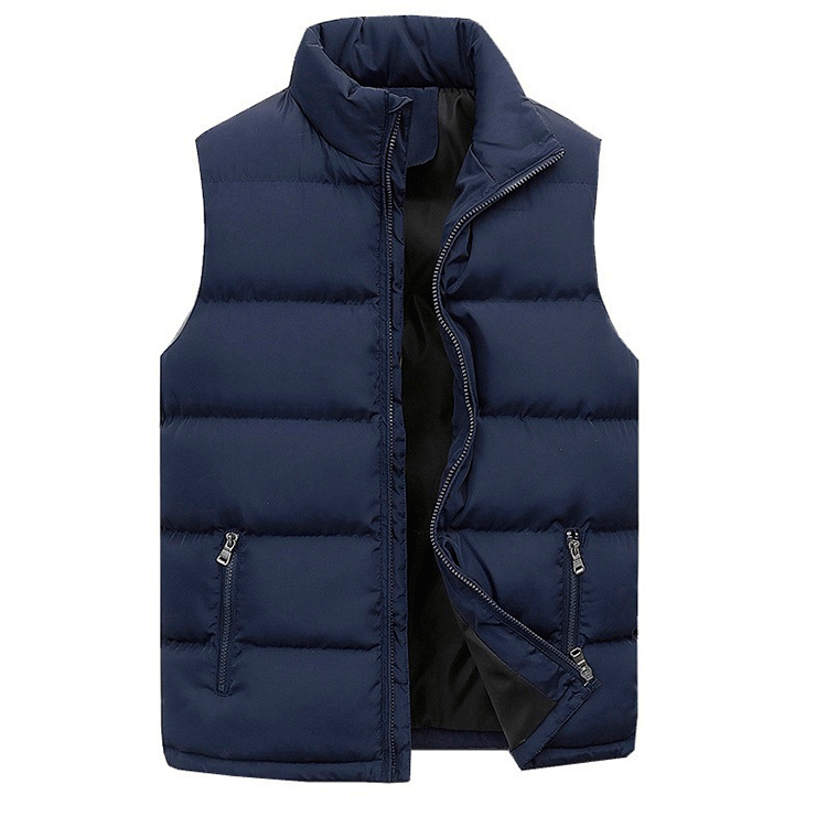 Cevori Stylish Zip Design Winter Waistcoat