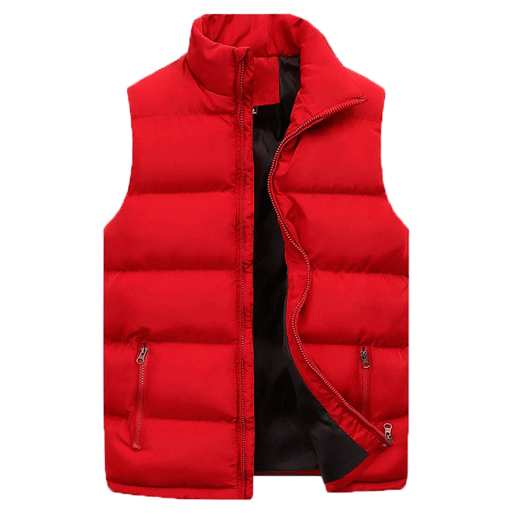 Cevori Stylish Zip Design Winter Waistcoat