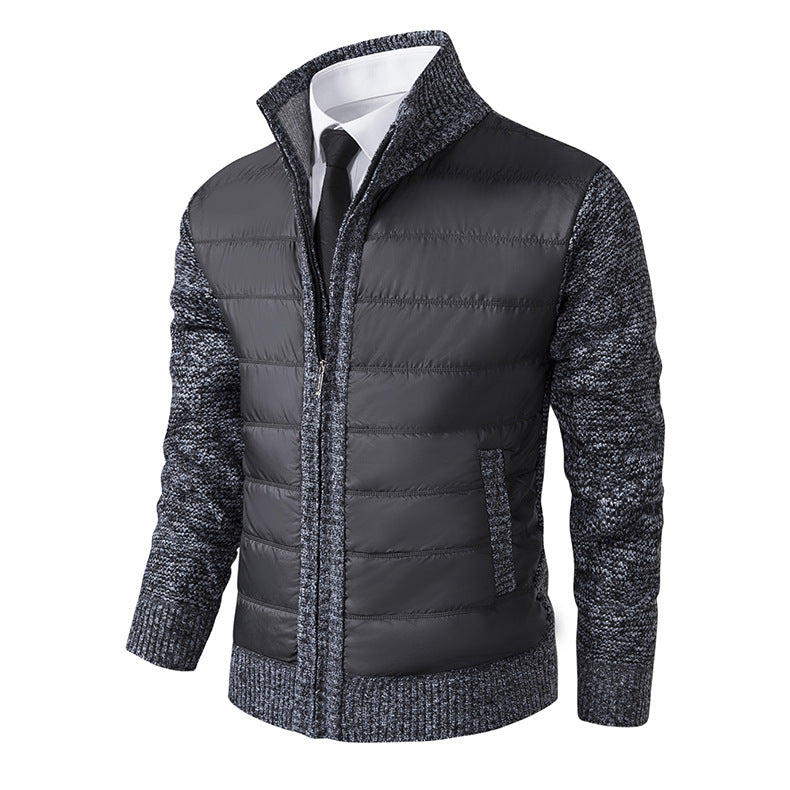 Cevori Modern Collar Quilted Hybrid Jacket
