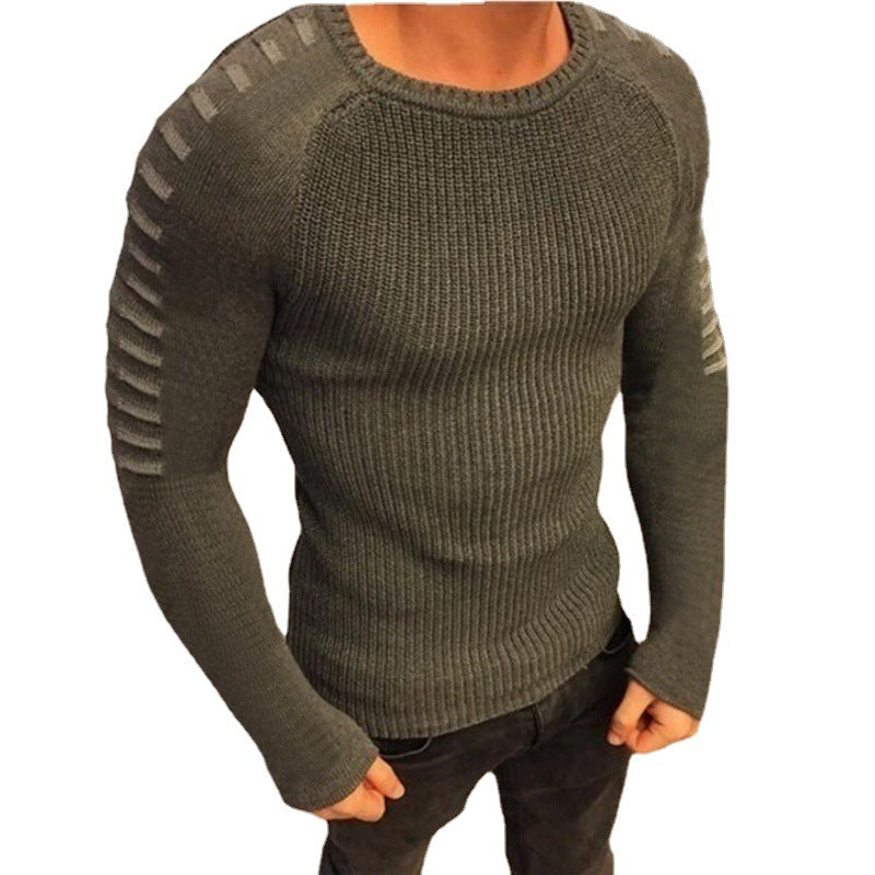 Cevori Innovative Design Structured Sleeves Knitted Jumper