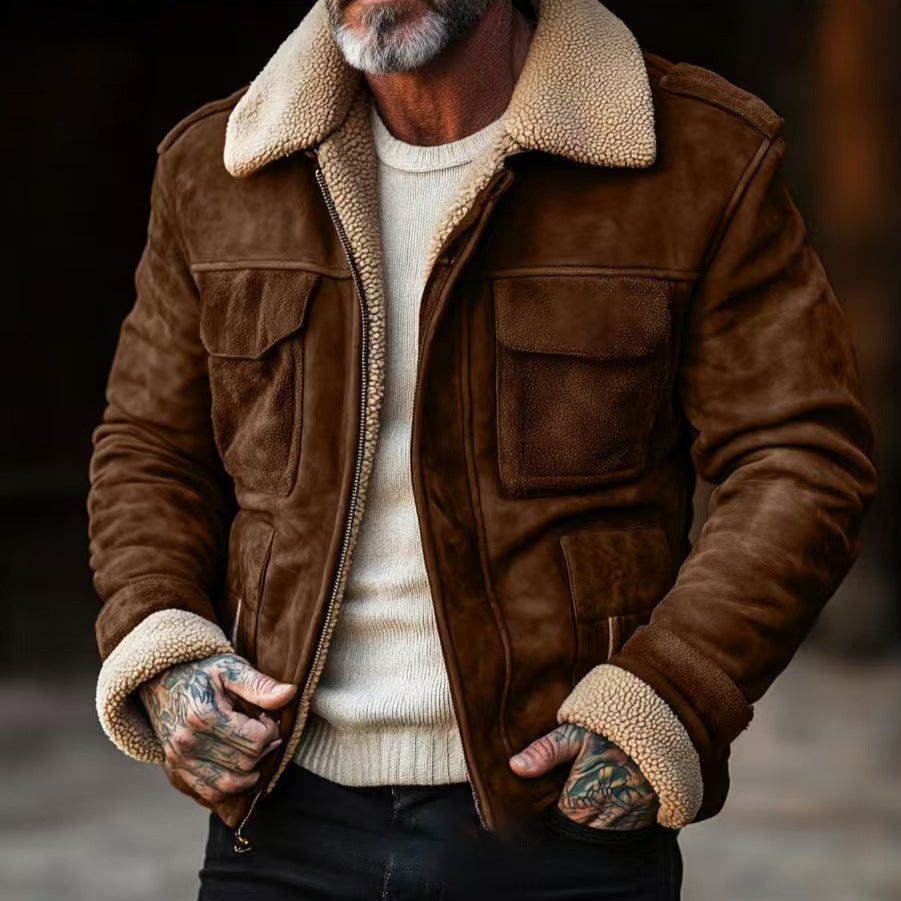 Cevori Lambskin Jacket with Practical Pockets
