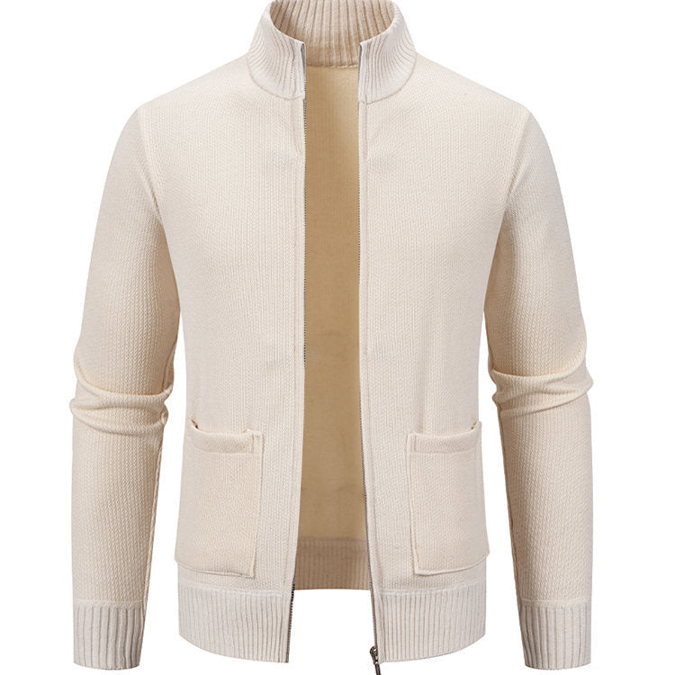Cevori Full Length Zip-Up Cardigan with Pockets