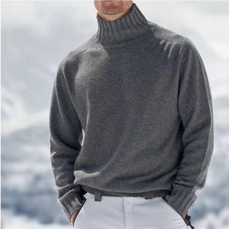 Cevori Turtleneck Wool Textured Jumper