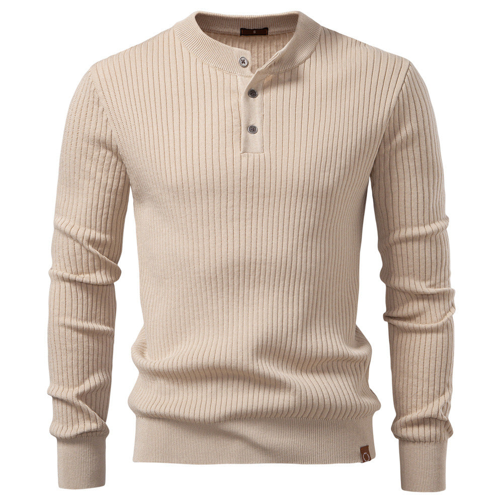 Cevori Fine Ribbed Pattern Knitted Jumper