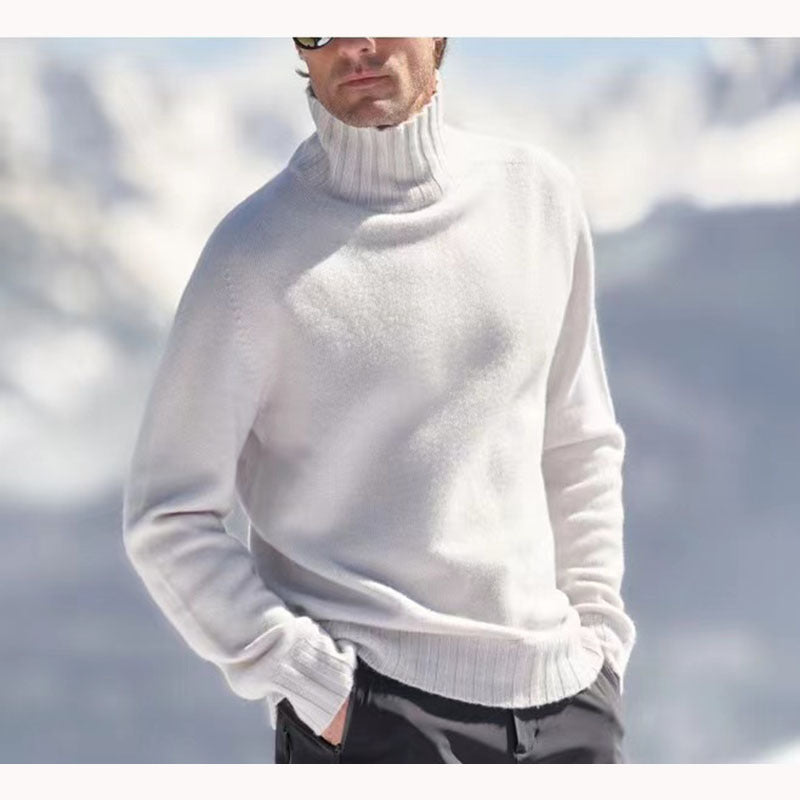 Cevori Turtleneck Wool Textured Jumper