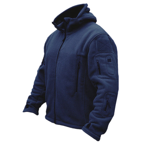 Cevori Adjustable Hood Fleece Jacket with Pockets