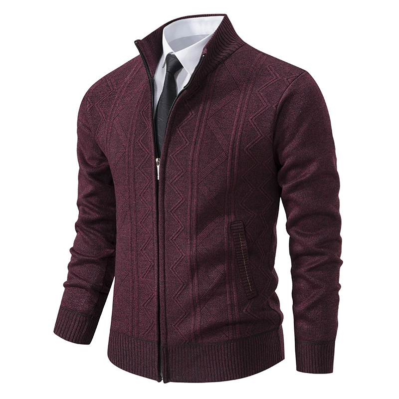 Cevori Zip-Up Knit Style Winter Cardigan