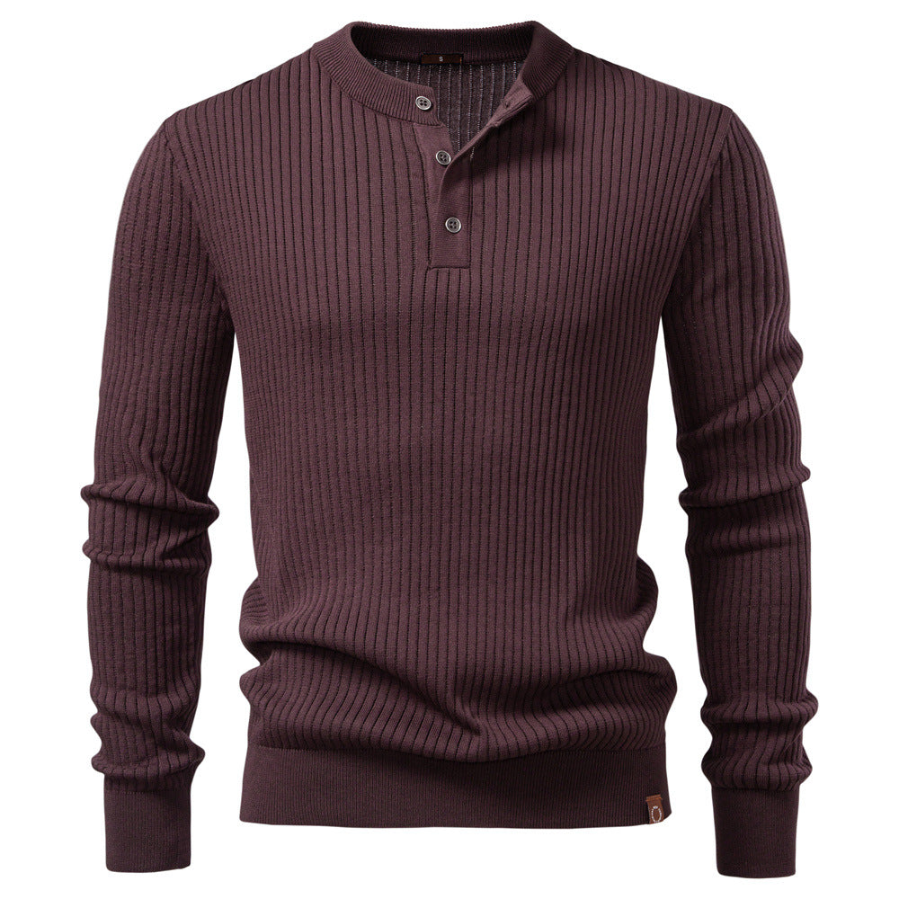 Cevori Fine Ribbed Pattern Knitted Jumper