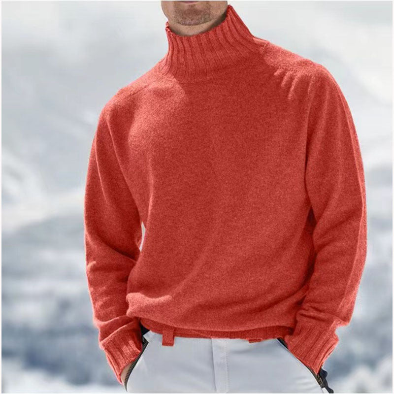 Cevori Turtleneck Wool Textured Jumper