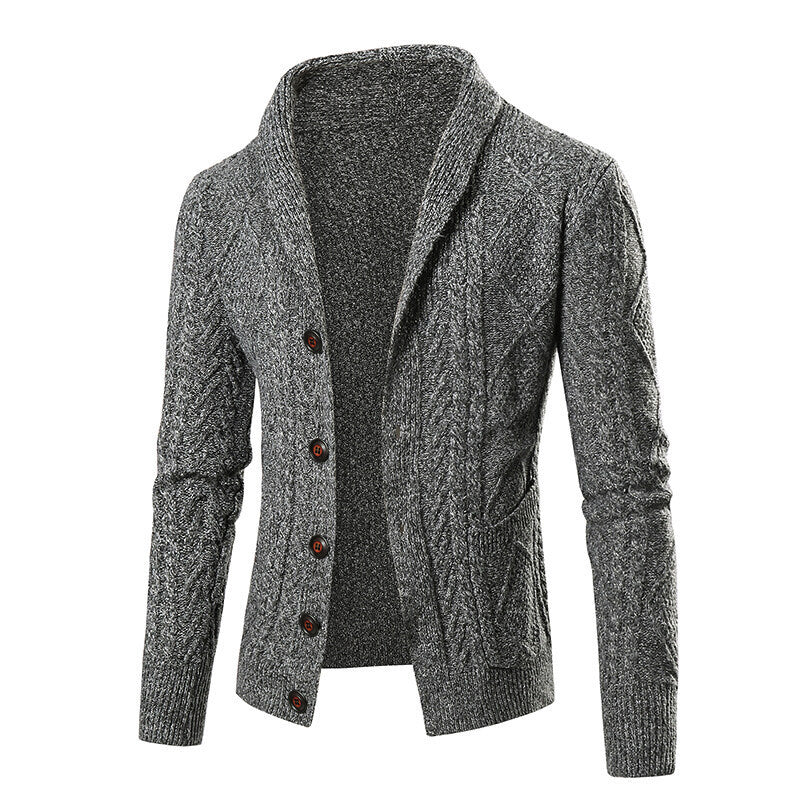 Cevori Modern Style Cable Knit Cardigan